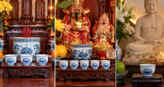 Vì sao ban thờ gia tiên hoặc Thần Tài thường có 3, 5 chén nước, còn ban thờ Phật thường chỉ 1 chén?
