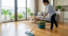 Cách lau nhà sạch bóng, cả tuần không bám bụi