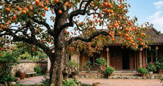 Có nên trồng cây hồng trước nhà không?