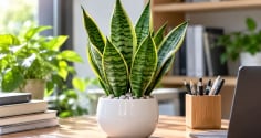 4 tuổi con giáp thích hợp trồng cây lưỡi hổ phong thủy ở bàn làm việc