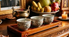 Bàn thờ không thể thiếu chén nước sạch nhưng rót đầy hay rót vơi mới đúng?