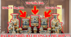 Vị trí đặt 3 bát hương trên bàn thờ chuẩn nhất