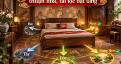 3 hướng kê giường vợ chồng thuận hoà, tài lộc bật tăng