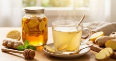 Vì sao nên uống nước gừng mật ong vào buổi sáng?