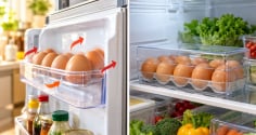 Tại sao không nên cất trứng ở cánh tủ lạnh?