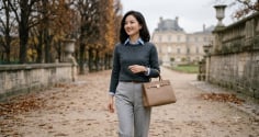 5 cách phối xanh lam và xám giúp nàng công sở mặc đẹp, sang trọng chuẩn old money