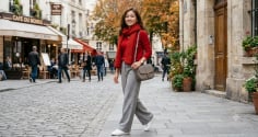 8 cách phối áo len đỏ đẹp và thanh lịch, giúp nàng nổi bật mùa thu đông