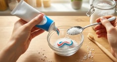 Vì sao nên trộn kem đánh răng với muối trắng?