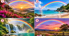 Bạn ấn tượng với hình ảnh cầu vồng nào nhất?