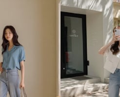Muôn vàn cách mix quần jeans ống rộng đơn giản nhưng không đơn điệu