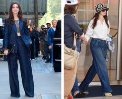 5 cách chị em tuổi 40+ mặc quần jeans đẹp từ thu sang đông như Anne Hathaway