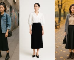 Chân váy đen dài – 6 cách mix diện đẹp “miễn chê” và cực hợp gu chị em