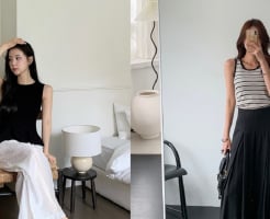 10 set đồ đen trắng đơn giản mà sang nàng nào cũng nên thử