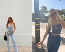4 công thức mix quần jeans ống rộng giúp kéo dài đôi chân