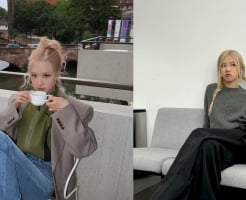 Rosé diện đồ rất đơn giản nhưng cực kỳ bắt mắt