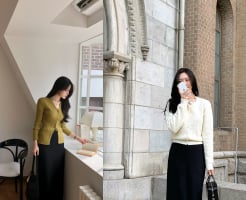 Áo len và chân váy thanh lịch, đẹp hết nấc trong mùa đông