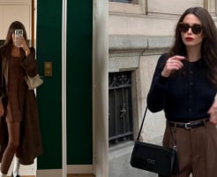 Cách diện trang phục màu nâu sang trọng, nhưng không hề 'dừ' của phụ nữ Pháp