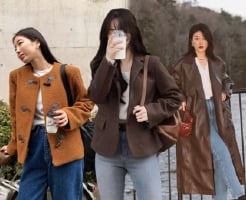 Áo khoác nâu – món đồ “vạn năng” mùa đông