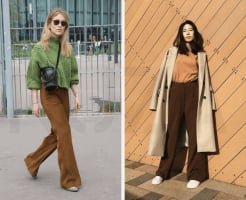 Quần nâu trở thành item vạn năng, vừa ấm áp vừa dễ phối đồ