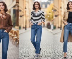 Phụ nữ trên 40 tuổi mặc quần jeans thế nào để đẹp và sang? 5 cách phối tôn dáng, dễ ứng dụng
