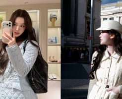 Áo phao chần trám lên ngôi, định hình phong cách tiểu thư mùa lạnh