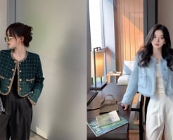 Quên trench coat đi, áo khoác ngắn và quần ống rộng mới là công thức mặc đẹp mùa xuân năm nay