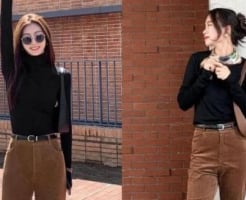 Quần nâu lên ngôi: lựa chọn thay thế hoàn hảo cho trắng và đen mùa lạnh