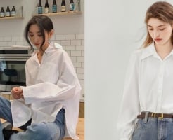 Sơ mi trắng và jeans ống rộng: Công thức tối giản định hình phong cách 2026