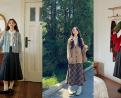 Công thức phối áo cardigan và chân váy midi giúp phong cách thêm thanh lịch