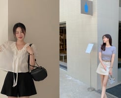 5 kiểu áo hoàn hảo khi phối cùng quần short và chân váy ngắn mùa hè