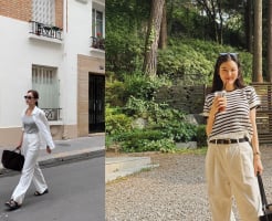 Quần trắng trở lại mạnh mẽ trong tủ đồ mùa hè