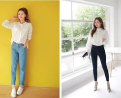 4 kiểu áo “chân ái” khi mặc quần jeans đi làm: đơn giản nhưng vẫn ghi điểm thanh lịch