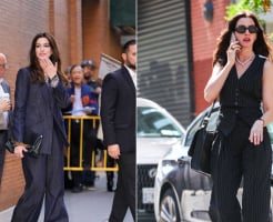 Bí quyết mặc quần dài thanh lịch mà không nhàm chán như Anne Hathaway ở tuổi 44