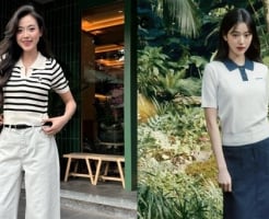 Kiểu áo “ở giữa” áo phông và sơ mi giúp phong cách thanh lịch mà vẫn thoải mái