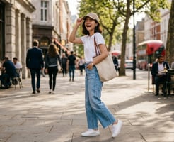 Quần jeans ống rộng: 4 công thức phối đồ “mặc là đẹp” cho mùa hè