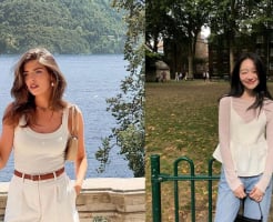 Áo hai dây trắng tiếp tục được yêu thích hè này vì quá dễ mặc và không bao giờ lỗi mốt