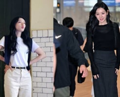 Không cần diện đồ cầu kỳ, Kim Ji Won vẫn luôn nổi bật nhờ gu thời trang tối giản đầy khí chất
