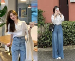 Quần jeans ống suông rộng – món đồ đơn giản nhưng luôn dẫn đầu xu hướng thời trang mùa hè