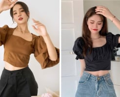 Áo tay bồng trở lại mạnh mẽ, chinh phục từ công sở đến phong cách dạo phố
