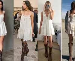 Váy ren trắng và boots cao bồi: Công thức thời trang giúp loạt ảnh du lịch mùa hè thêm cuốn hút