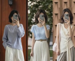 Phong cách thời trang tối giản, thanh thoát đang được nhiều phụ nữ yêu thích mùa hè này