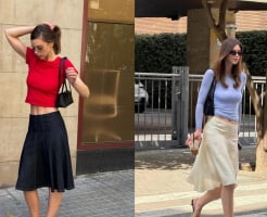 Chân váy midi trở thành món đồ được yêu thích mùa hè, giúp phụ nữ ngoài 30 thêm thanh lịch và cuốn hút