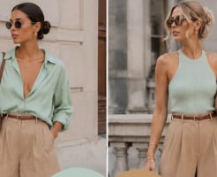 Chỉ cần phối màu khéo léo, trang phục đơn giản cũng trở nên sang trọng và cuốn hút