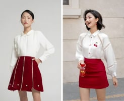 Áo trắng và chân váy đỏ: Công thức phối đồ thanh lịch giúp phái đẹp nổi bật trong mọi hoàn cảnh