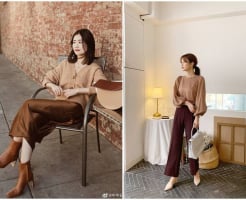 Quần ống suông màu nâu – Món đồ giúp phong cách thanh lịch và sang trọng mà không bao giờ lỗi mốt