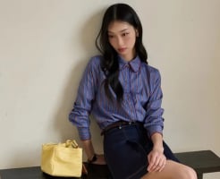 Kẻ sọc đa sắc trở thành điểm nhấn nổi bật trong tủ đồ mùa Hè