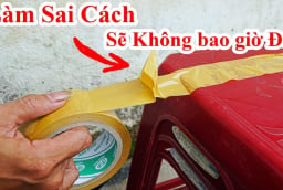 Mẹo cắt băng dính bằng 2 ngón tay, vừa nhanh vừa tiện