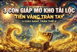 7 ngày tới Tiền ngập ví, Vàng ngập kho, 3 con giáp no nê hưởng