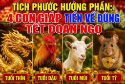 Tích Phước Hưởng Phần: 4 con giáp Tiền về đúng tết Đoan Ngọ
