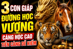 3 con giáp đường Học vượng, càng học cao Tiền càng dễ kiếm